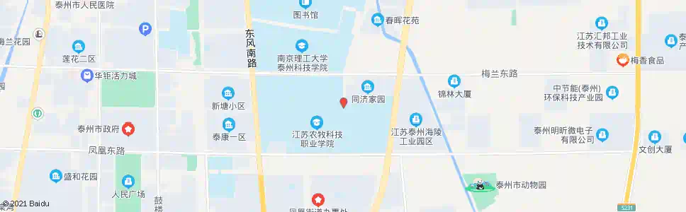 泰州牧院(东门)_公交站地图_泰州公交_妙搜公交查询2025