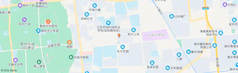 泰州海陵区法院_公交站地图_泰州公交_妙搜公交查询2025