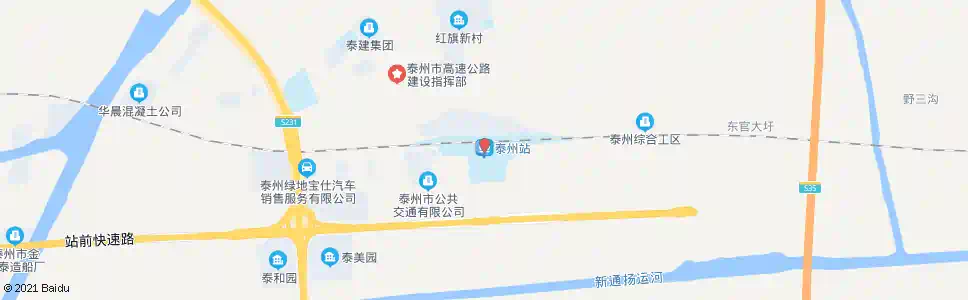 泰州京泰路_公交站地图_泰州公交_妙搜公交查询2025