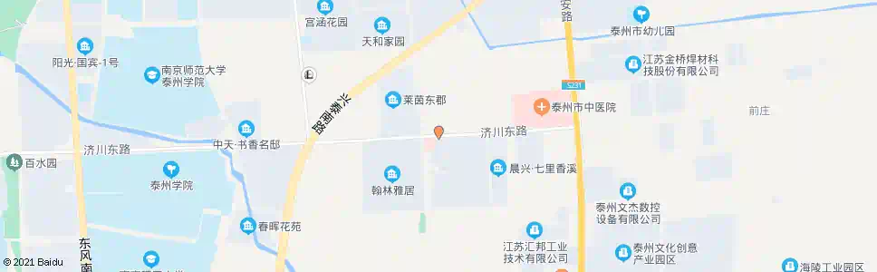 泰州紫东花苑_公交站地图_泰州公交_妙搜公交查询2025