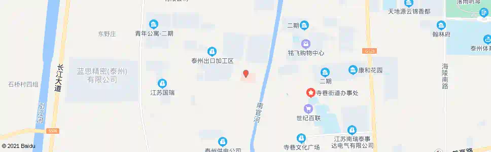 泰州寺巷医院_公交站地图_泰州公交_妙搜公交查询2025