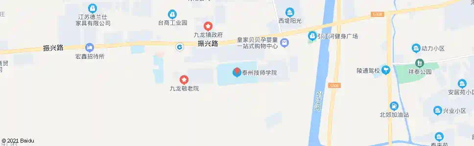 泰州技师学院_公交站地图_泰州公交_妙搜公交查询2025