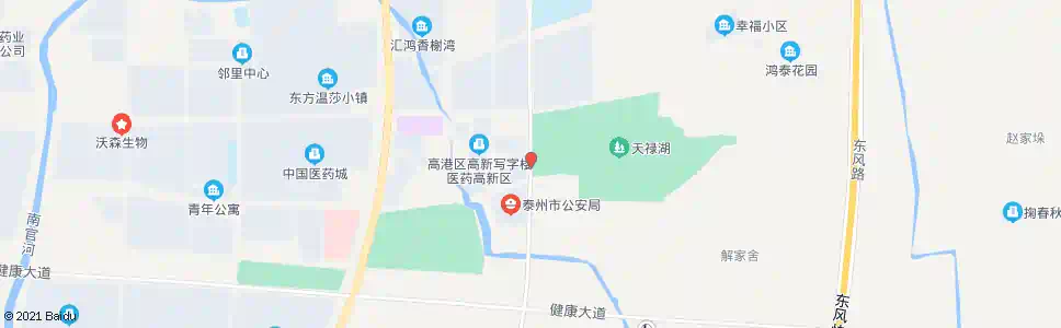 泰州高新区管委会_公交站地图_泰州公交_妙搜公交查询2025