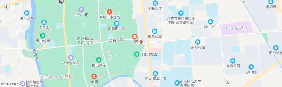 泰州梅兰芳公园_公交站地图_泰州公交_妙搜公交查询2025