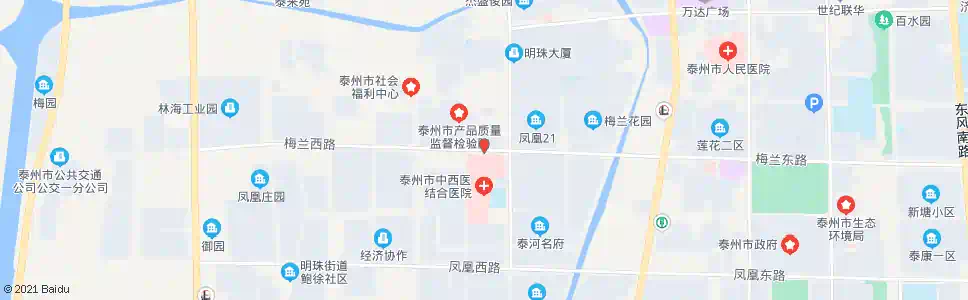 泰州中西医结合医院北门_公交站地图_泰州公交_妙搜公交查询2025
