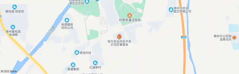 泰州省农业开发区管委会_公交站地图_泰州公交_妙搜公交查询2025