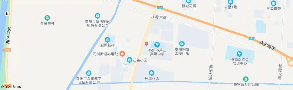 泰州环溪小学_公交站地图_泰州公交_妙搜公交查询2025
