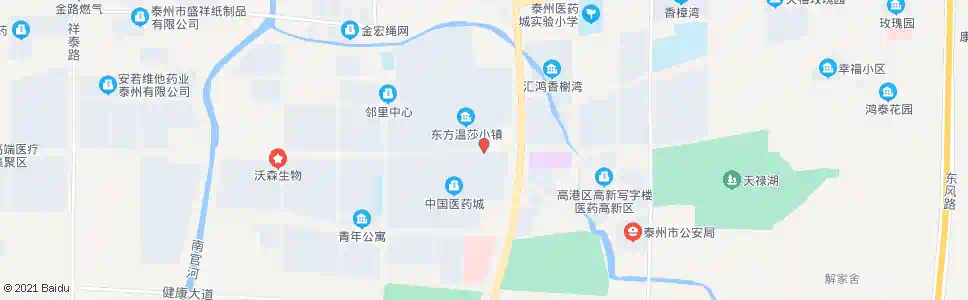泰州东方小镇_公交站地图_泰州公交_妙搜公交查询2025