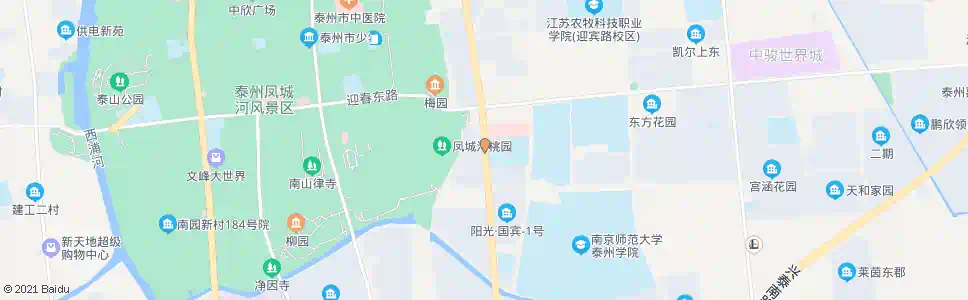 泰州市二附中_公交站地图_泰州公交_妙搜公交查询2025