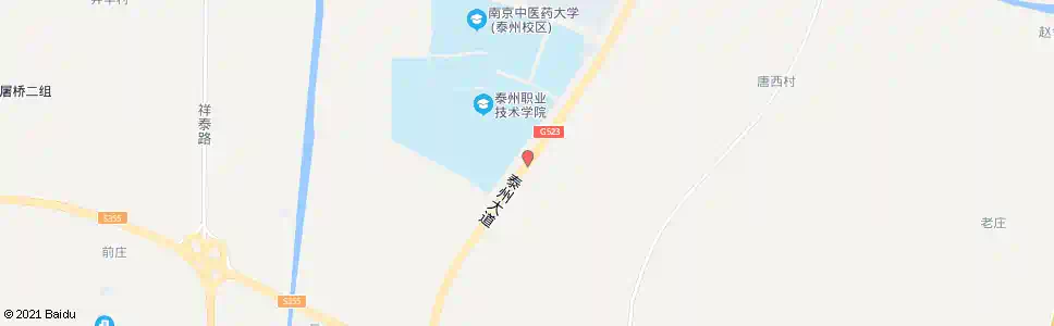泰州泰职院新校区_公交站地图_泰州公交_妙搜公交查询2025
