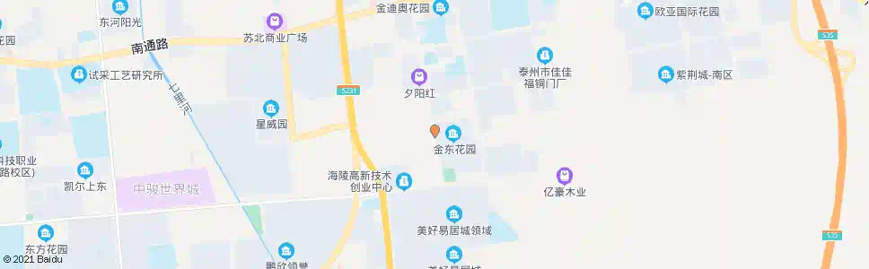 泰州金东花园_公交站地图_泰州公交_妙搜公交查询2025