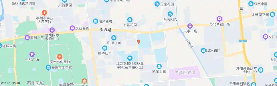 泰州泰州师专(南通路)_公交站地图_泰州公交_妙搜公交查询2025