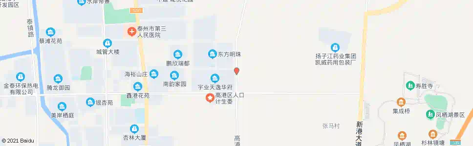 泰州天逸华府(东门)_公交站地图_泰州公交_妙搜公交查询2025