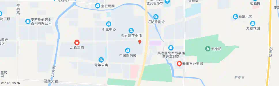 泰州医药城管委会_公交站地图_泰州公交_妙搜公交查询2025