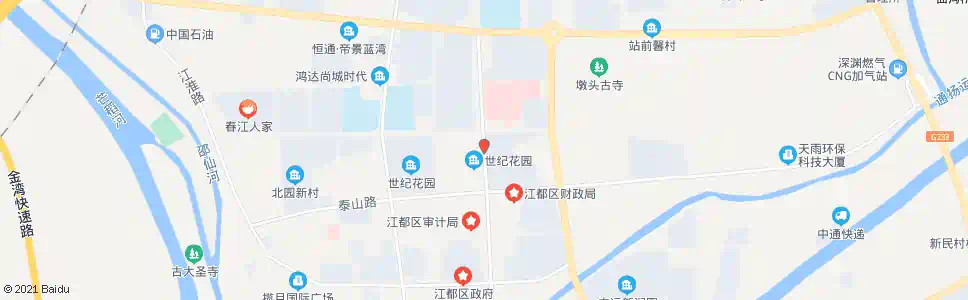 泰州世纪花园(仙城北路)_公交站地图_泰州公交_妙搜公交查询2025