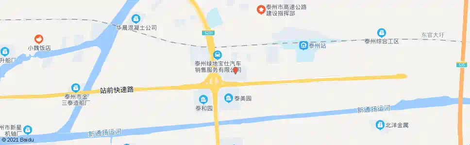 泰州九龙副食品市场东_公交站地图_泰州公交_妙搜公交查询2025