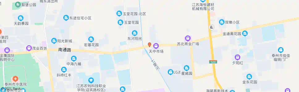 泰州七里桥_公交站地图_泰州公交_妙搜公交查询2025