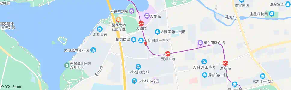 无锡太湖国际社区(万顺路)_公交站地图_无锡公交_妙搜公交查询2025