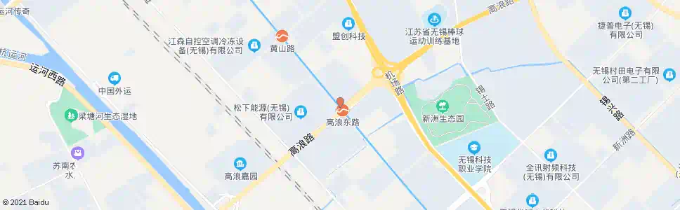 无锡高浪路(长江北路)_公交站地图_无锡公交_妙搜公交查询2025