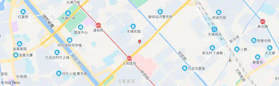 无锡金城路(通扬路)_公交站地图_无锡公交_妙搜公交查询2025
