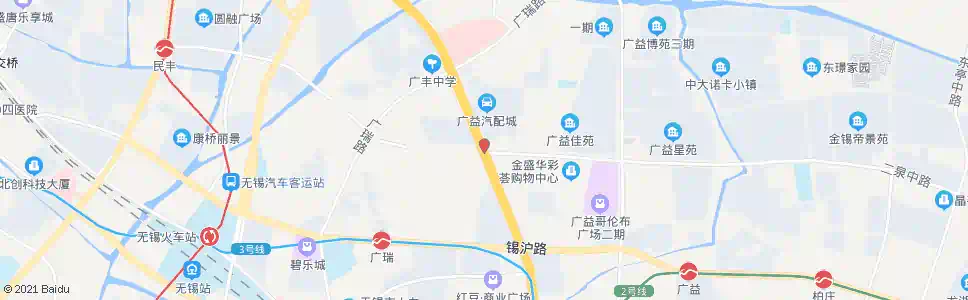 无锡广益路(江海东路)_公交站地图_无锡公交_妙搜公交查询2025