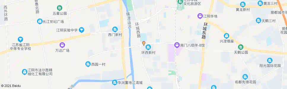 无锡环西新村_公交站地图_无锡公交_妙搜公交查询2025