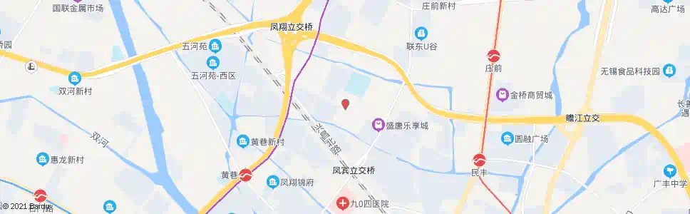 无锡民丰西苑(凤翔实验学校)_公交站地图_无锡公交_妙搜公交查询2025