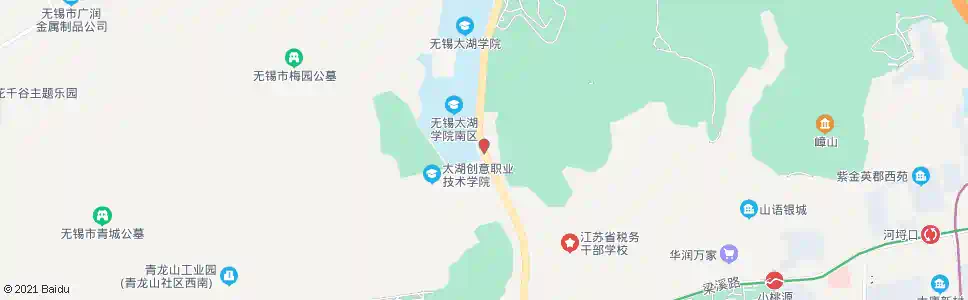 无锡东山立信校区(梅园公墓)_公交站地图_无锡公交_妙搜公交查询2025
