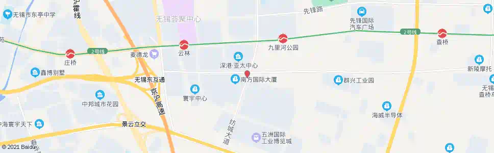 无锡新世界国际广场_公交站地图_无锡公交_妙搜公交查询2025