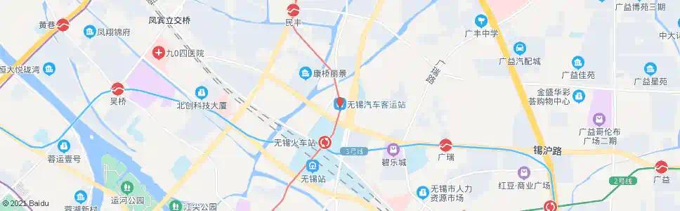 无锡无锡汽车站(锡沪西路)_公交站地图_无锡公交_妙搜公交查询2025