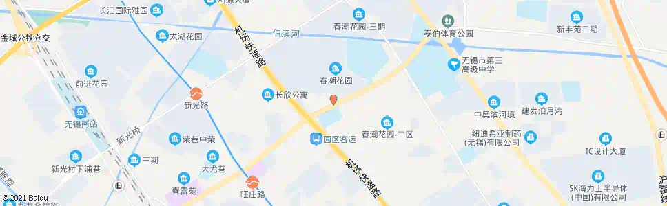 无锡春潮村(春潮商业街)_公交站地图_无锡公交_妙搜公交查询2025