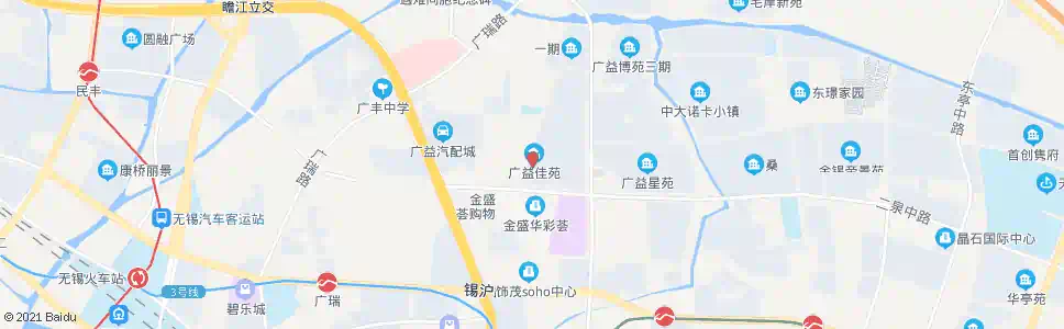无锡广益佳苑(锡沪装饰市场)_公交站地图_无锡公交_妙搜公交查询2025