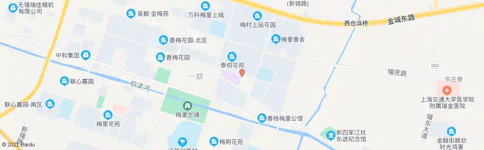 无锡泰伯苑二区(市民中心)_公交站地图_无锡公交_妙搜公交查询2025