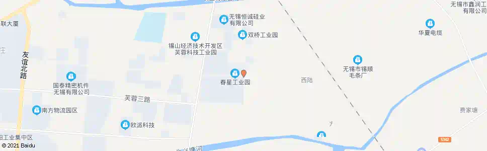 无锡兴业大道(芙蓉二路)_公交站地图_无锡公交_妙搜公交查询2025