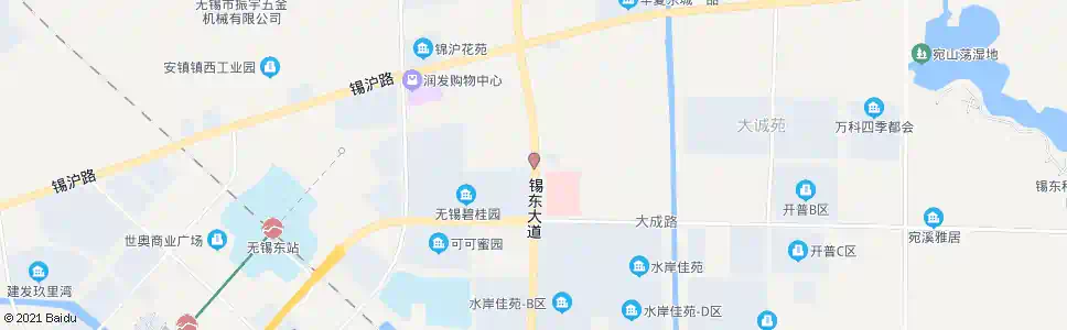 无锡丹山路(锡东大道)_公交站地图_无锡公交_妙搜公交查询2025