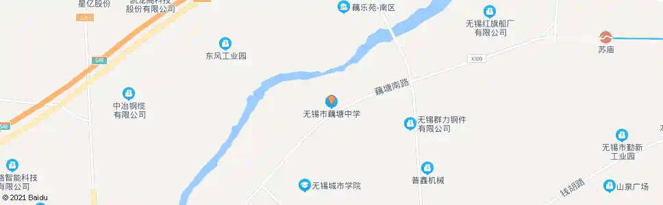 无锡藕塘中学_公交站地图_无锡公交_妙搜公交查询2025