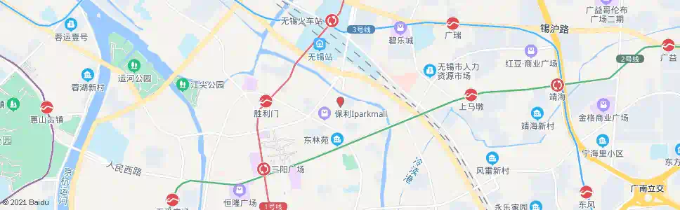 无锡东门(保利广场)_公交站地图_无锡公交_妙搜公交查询2025
