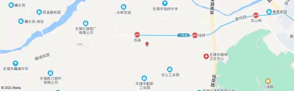 无锡苏庙(中富美林湖)_公交站地图_无锡公交_妙搜公交查询2025