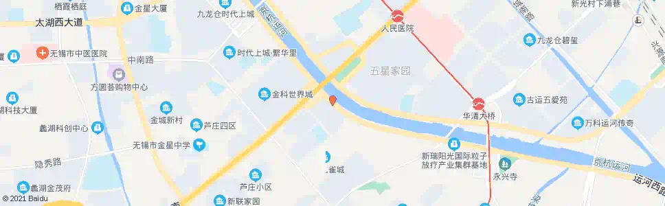无锡金城桥(运河西路)_公交站地图_无锡公交_妙搜公交查询2025