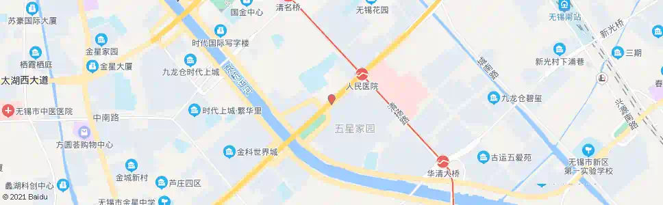 无锡五星家园(金城路)_公交站地图_无锡公交_妙搜公交查询2025