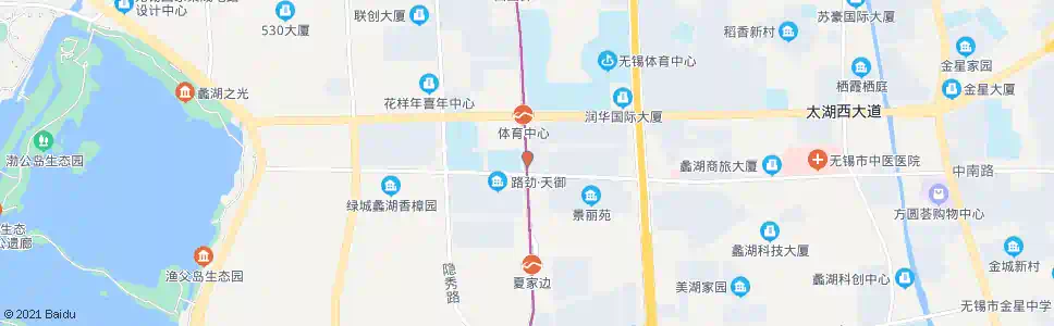 无锡中南西路(蠡溪路)_公交站地图_无锡公交_妙搜公交查询2025