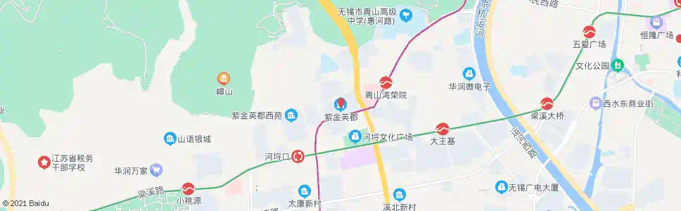 无锡紫金英郡_公交站地图_无锡公交_妙搜公交查询2025