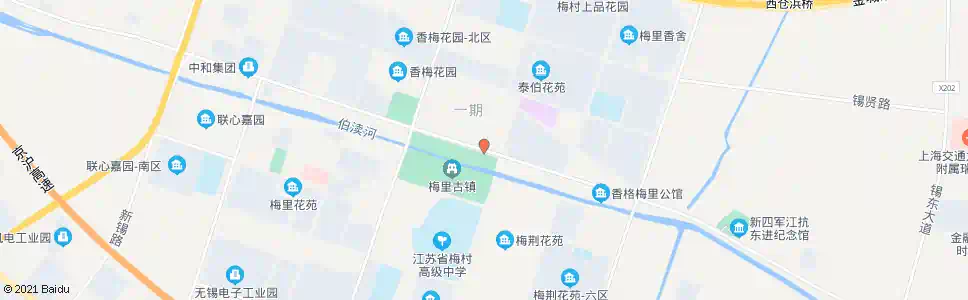 无锡泰伯花苑(梅村中学)_公交站地图_无锡公交_妙搜公交查询2025
