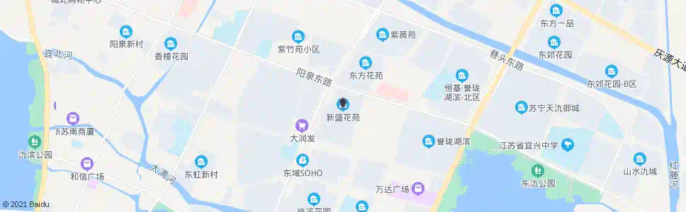 无锡新盛花苑_公交站地图_无锡公交_妙搜公交查询2025