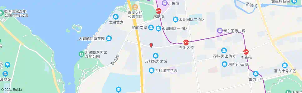 无锡万科魅力之城(周新路)_公交站地图_无锡公交_妙搜公交查询2025