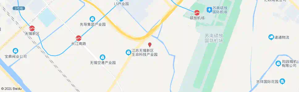 无锡锡宅路(机场路)_公交站地图_无锡公交_妙搜公交查询2025