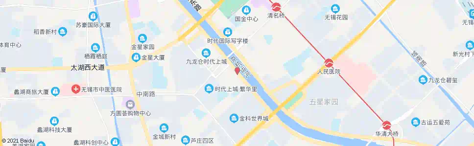 无锡清宁桥(运河西路)_公交站地图_无锡公交_妙搜公交查询2025