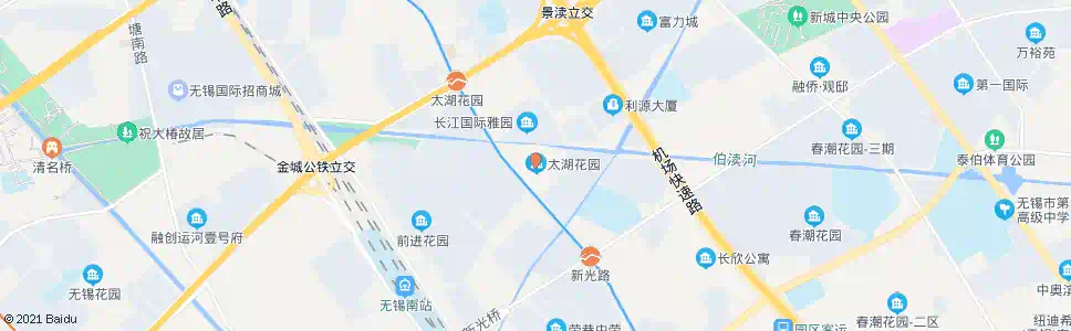 无锡太湖花园(新区医院)_公交站地图_无锡公交_妙搜公交查询2025