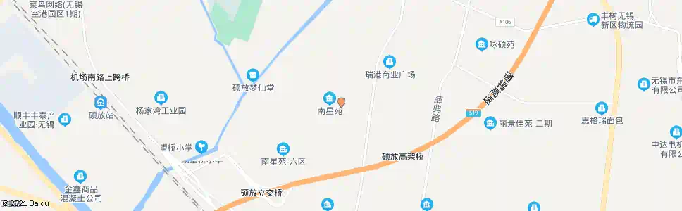 无锡南星苑一区_公交站地图_无锡公交_妙搜公交查询2025