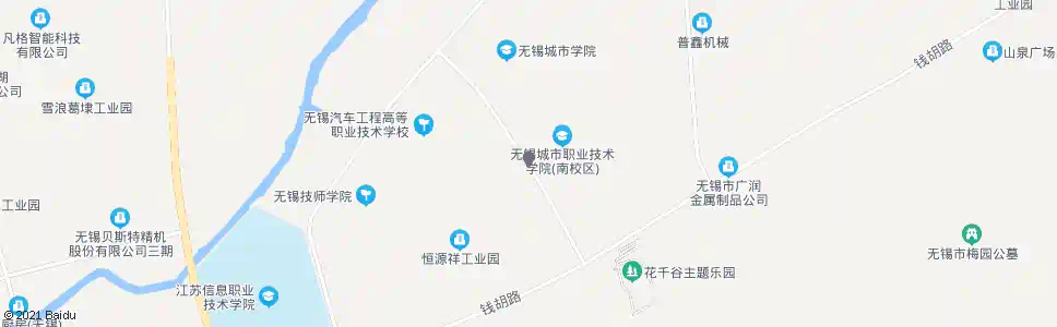 无锡无锡高等师范学院(无锡城市学院)_公交站地图_无锡公交_妙搜公交查询2025